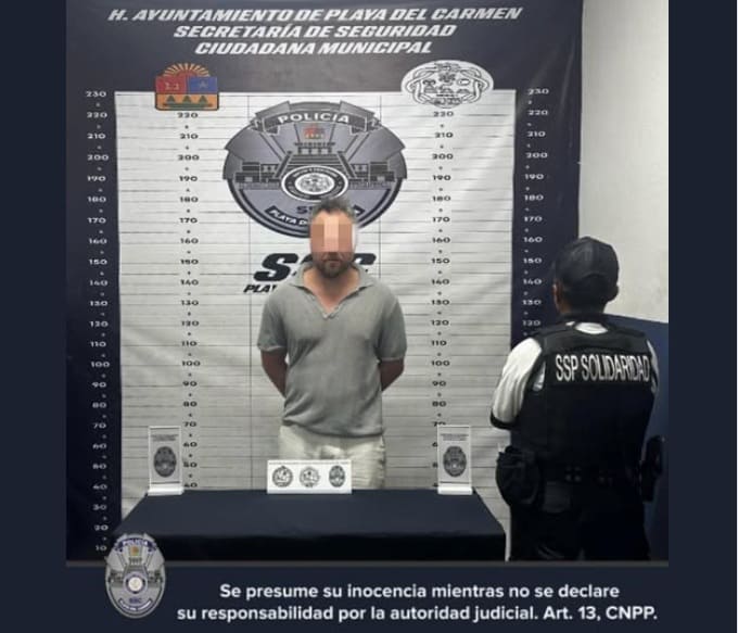 Americano arrestado en el Hotel Puerto Aventuras por agredir a otro invitado